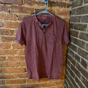 Washed Red Lucky Brand Henley